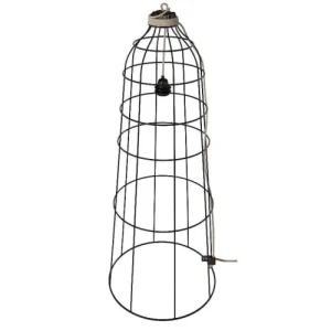 Hoopzi Abat-jour Cage En Aluminium Noir Mat 8