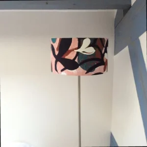 Ambiances & Toiles Abat-jour Cylindrique à Poser Aloha Rose Lalie Design Ø35cm 9