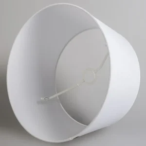 QAZQA Abat-jour En Tissu Blanc 14