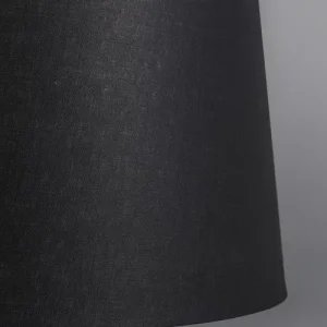 QAZQA Abat-jour En Tissu Noir 16