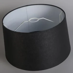 QAZQA Abat-jour En Tissu Noir 10