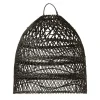 Meubles & Design Abat-jour Lanterne En Rotin Naturel Noir 11