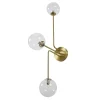 Maisons Du Monde Applique 3 Globes Verre Et Métal Doré Mat 20