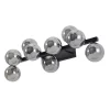 Maisons Du Monde Applique 9 Globes En Verre Fumé Et Métal Noir 20
