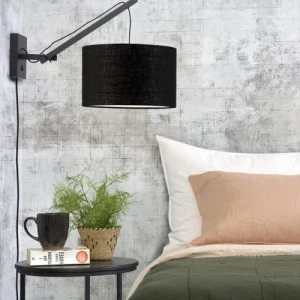 Good & Mojo Applique Bambou/lin Noir L50cm 10