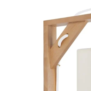 TOSEL Applique Bois Naturel Et Blanc 12
