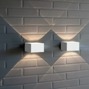 Sulion Applique En Aluminium En Finition Blanc Mat 8