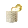 Belamp Applique En Métal Doré Avec Abat-jour En Tissu Creme Soleil Levant 8