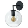 Sulion Applique En Métal Noir Avec Abat-jour En Verre Tubulaire Sphérique 11