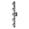 Maisons Du Monde Applique En Métal Noir Mat Et 5 Globes En Verre Fumé 20