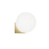Sulion Applique En Verre Opale 25W Avec Base Couleur Bronze 20