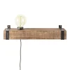 BRILLIANT Applique étagère Métal Et Bois L40cm 20