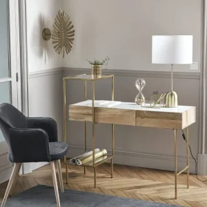 Maisons Du Monde Applique Feuille En Métal Doré 18