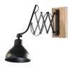 Maisons Du Monde Applique Industriel Ajustable En Bois De Manguier Et Métal Noir 19