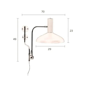 Dutchbone Applique Industrielle En Métal Et Laiton 15
