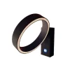 Cristalrecord Applique Led En Aluminium Noir à Lumière Orientable 13