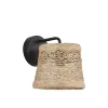 Corep Applique Métal Et Corde Tressé D16cm 17
