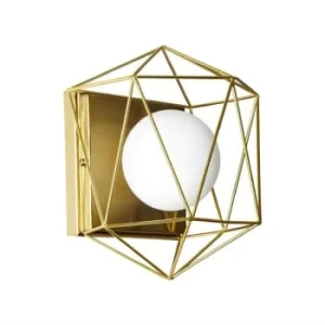 BRILLIANT Applique Métal/verre H23cm 15