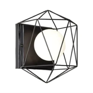 BRILLIANT Applique Métal/verre H23cm 13