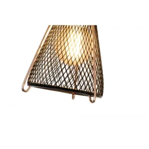 C-Création Applique Murale 2 Lumières En Métal Grillagé Noir Et Cuivré 13