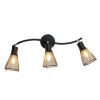 C-Création Applique Murale 3 Lumières En Métal Grillagé Noir Et Cuivré 17
