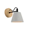 Lucide Applique Murale Bois/ciment H18cm 22
