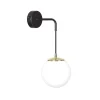 Wonderlamp Applique Murale élégante Noire Et Dorée Avec Sphère En Verre 19