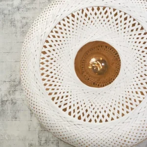 Good & Mojo Applique Murale En Bambou Blanc D60 12