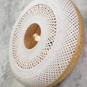 Good & Mojo Applique Murale En Bambou Blanc D60 14