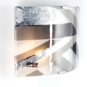 Keria Applique Murale En Glass Argente 16