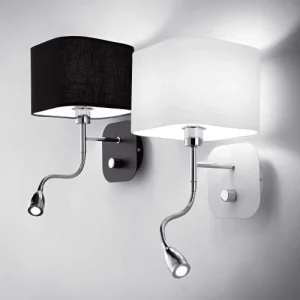 Keria Applique Murale En Métal Blanc 10