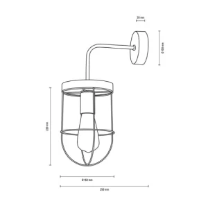 Britop Lighting Applique Murale En Métal Naturel 8