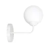 Wonderlamp Applique Murale Minimaliste Blanche Avec Sphère En Verre 19