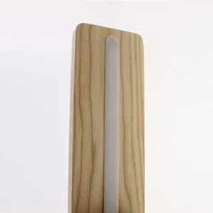 Cristalrecord Applique Murale Noire Verticale En Bois Rustique Avec Spot Réglable 14