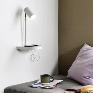 Nordlux Applique Murale Vert Blanc étagère Et Port Usb 16