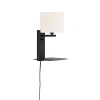 It’s About Romi Applique Noire Avec Tablette Et Abat-jour H42cm 22