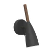 Design For The People Applique Orientable Noire Et Bois De Noyer Avec Interrupteur 13