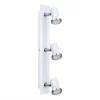 EGLO Barre 3 Spots Orientables De Salle De Bain Acier & Verre L46cm 8