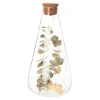 Maisons Du Monde Bocal Goutte Lumineux En Verre, Bouchon En Liège Et Fleurs Séchées H24 – Lot De 2 8