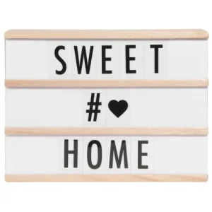 Maisons Du Monde Boîte Lumineuse à Messages Lightbox LED A4 14
