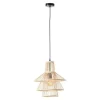 BRILLIANT – Suspension Rotin L35cm Beige 16
