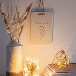 Maisons Du Monde Déco Lumineuse En Paulownia Et Verre 6