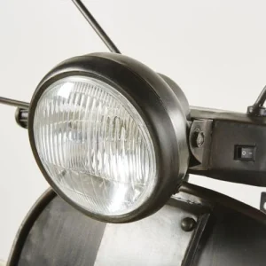 Maisons Du Monde Déco Murale Lumineuse Scooter En Métal Noir 53×123 12