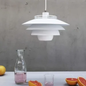 Dyberg Larsen Ejka – Suspension En Métal Blanc Mat, H 20 Cm D 38 Cm 14