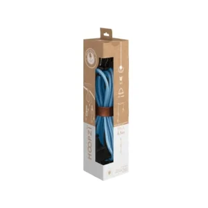 Hoopzi Fil électrique En Tissu Luminaire Bleu Pastel 4,5m 14