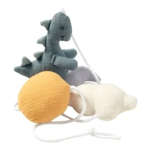 Nordic Coast Guirlande Coton Mousseline Dinosaure Vert 100 Cm 12