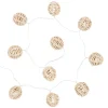 Maisons Du Monde Guirlande Lumineuse 10 LEDS En Fibre Végétale L180 10