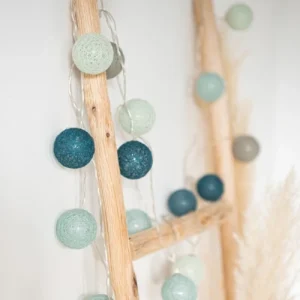 Maisons Du Monde Guirlande Lumineuse Boules En Coton Multicolore 20LEDS L360 7