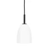 Dyberg Larsen Jazz – Suspension En Verre Opale Et Métal Noir, H 26 Cm D 12 Cm 17
