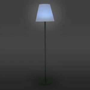 Oviala Lampadaire Droit à LED En Acier Vert Cactus 10
